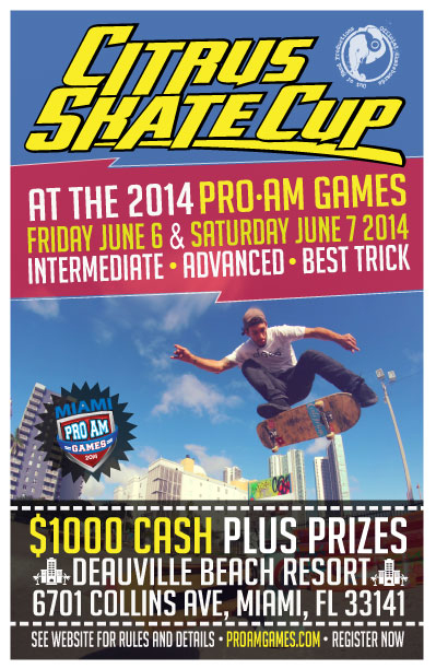 Miami Skateboarding Content ProAm Games 2014